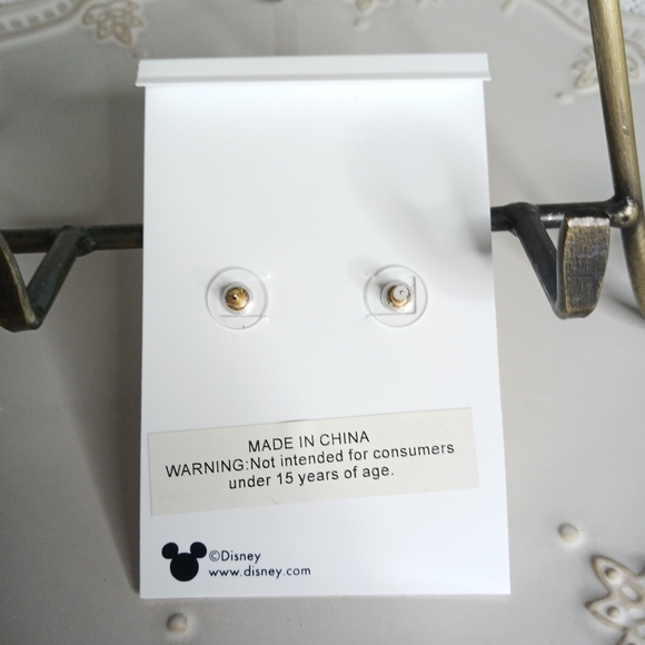 Disney × Baublebar Minnie Mouse Rhinestone Drop Dangle Earrings - Picture 4 of 5